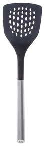 Drážkovaná obracačka Nylon s rúčkou z nehrdzavejúcej ocele 34 cm - 596571