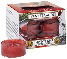 Yankee Candle Čajové sviečky Yankee Candle 12ks - Festive Cocktail