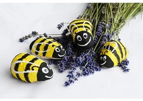 Akrylové farby na kamienky Cadence, súprava 6 ks a akrylový lak, 25 ml - pastelové