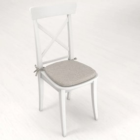 Biante Oblý podsedák BKT-552 Prírodná režná - 39x37x3 cm