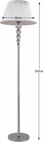 Stojacia lampa Cinda Typ 13 MEPIE - strieborná
