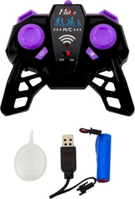 LEAN Toys Terénne auto RC na diaľkové ovládanie strieborné 1:16