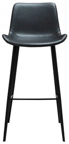 HYPE ČALÚNENÁ BAROVÁ STOLIČKA black faux/black