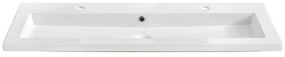 Zápustné umyvadlo Spirit UM-8070 120 cm lesklé bílé