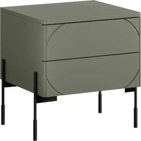 Nočný stolík Sonatia 45 cm - olivová