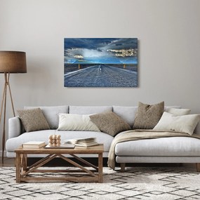 Obraz cesty v búrke (90x60 cm)