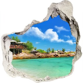 Fototapeta diera na stenu 3D Seychelles beach nd-p-53907878