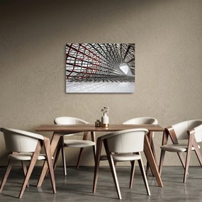 Sklenený obraz železné konštrukcie (70x50 cm)