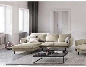 Béžová rohová pohovka Cosmopolitan Design Vienna, ľavý roh