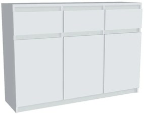 Komoda Merg 3D3S biela