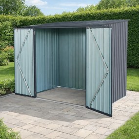 Záhradný domček BestBerg ZS-F6A / 3,3 m² / 152 x 217 x 194 cm / antracitová