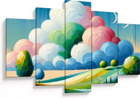 Obraz - Krajinka s mrakom (150x105 cm)