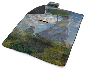 Sablio Plážová deka Dáma so slnečníkom - Claude Monet: 200x140 cm