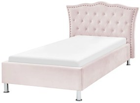 Jednolôžková posteľ 200 x 90 cm Metty (ružová) (s roštom). Vlastná spoľahlivá doprava až k Vám domov. 1081382