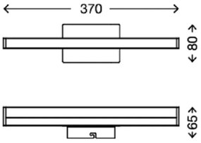 Briloner 2206-018 - LED Kúpeľňové osvetlenie zrkadla SPLASH LED/6W/230V IP23