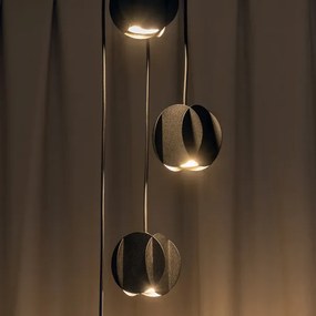 Luster na lanku GAMBIT 4xGU10/10W/230V čierny