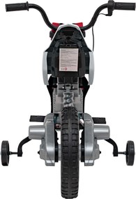 Ramiz PANTONE 361C Detská motorka na batérie červená + audio panel + pomalý štart + EVA kolesá