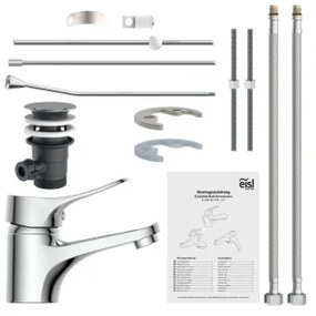 Eisl NI075VECR - Umývadlová batéria + vypúšťacia súprava s prepadom VERONA lesklý chróm