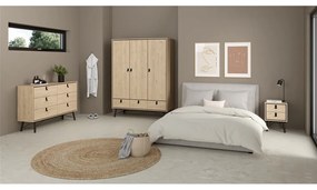 Nočný stolík v dekore duba v prírodnej farbe Ry – Tvilum