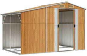 Záhradná kôlňa svetlohnedé 277x192,5x179 cm pozinkovaná oceľ