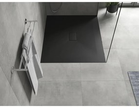 Mexen Hugo, SMC obdĺžniková sprchová vanička 120 x 100 cm, čierna matná, 42701012