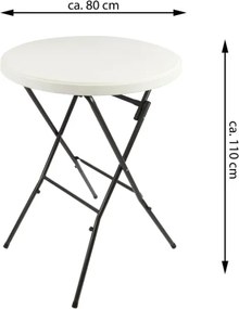 Párty stolík BISTRO skladací vrátane elastického poťahu