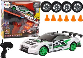 LEAN Toys Športové driftové auto na diaľkové ovládanie R/C, rýchlosť 15 km/h, výmena kolies