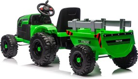 LEAN CARS CH9959B Batériový ťahač s prívesom svetlozelený 24V