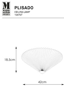 Markslöjd 108707 - Stropné svietidlo PLISADO 3xE14/40W/230V pr. 42 cm šedá