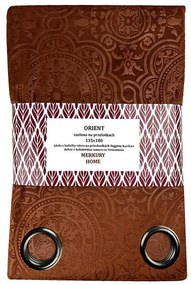 Záves Orient na priechodkách 135x180 oranžový Merkury Home