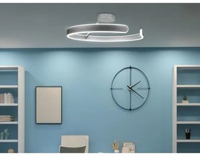 LED Stmievateľný prisadený luster LED/72W/230V 3000-6500K chróm + diaľkové ovládanie