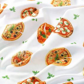 Goldea hranatý teflónový obrus - lahodná pizza 100 x 140 cm