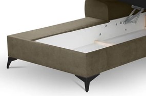 Rohová sedacia súprava Scala, hnedá látka, ľavý roh