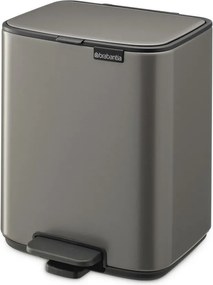 Sivý pedálový oceľový odpadkový kôš 7 l Bo – Brabantia