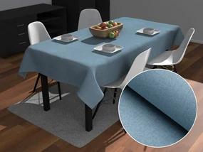 Biante Dekoračný obdĺžnikový obrus BKW-210 Svetlo modrý žíhaný 130x160 cm