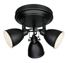 Čierne 3-bodové stropné svietidlo Markslöjd Fjallbacka