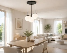 Brilagi - Luster na lanku MILO 3xE27/60W/230V čierny
