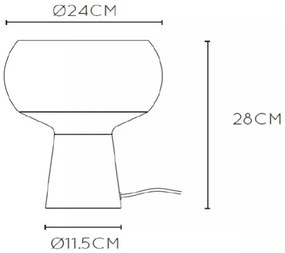 Lucide 05540/01/33 - Stolná lampa FARRIS 1xE27/25W/230V zelená