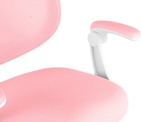 Detská rastúca stolička Neoseat JUNI 022 — látka, prateľný poťah, ružová
