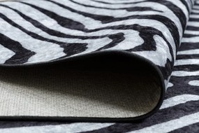 Koberec MIRO 51331.803 zebra, čierny / biely