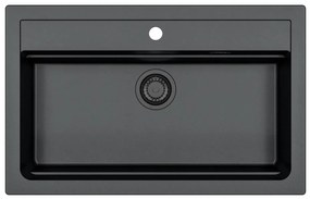 ALVEUS 1148163 - Kuchynský drez ATROX 79x50 cm granit/čierna