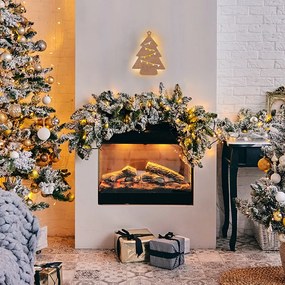 LED nástenná dekorácia vianočný stromček