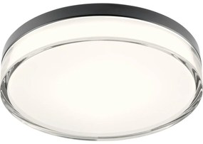 Redo 01-3736 - LED Stropné svietidlo FRISBI LED/18W/230V 3000/4000K IP44 čierna