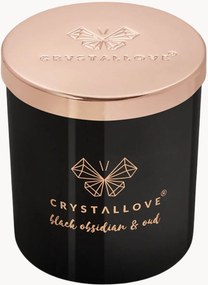 Sójová sviečka z čierneho obsidiánu (Oud Crystallove)