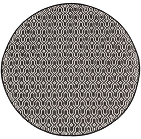 Koberec Lineo black/beige 120cm