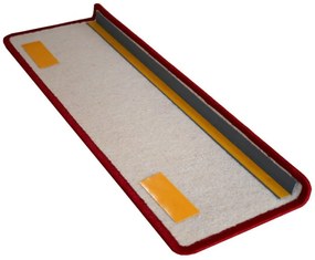 Vopi Nášľapy na schody Eton červený obdĺžnik, samolepiaci - 24x65 obdĺžnik (rozmer vrátane ohybu)