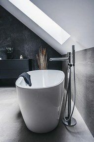 Laveo Pretto, voľne stojaca vaňová batéria h-943, chrómová, LAV-BAO_011S
