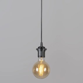 Retro závesné svietidlo čierne 40 cm - Granny Frame