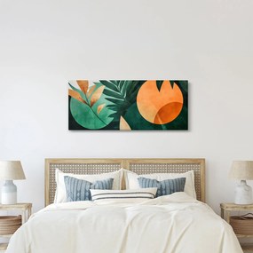 Obraz - Geometrické prírodné motívy (120x50 cm)