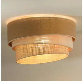 Duolla - Stropné svietidlo YUTE TRIO 3xE27/15W/230V pr. 60 cm hnedá/šedá/béžová